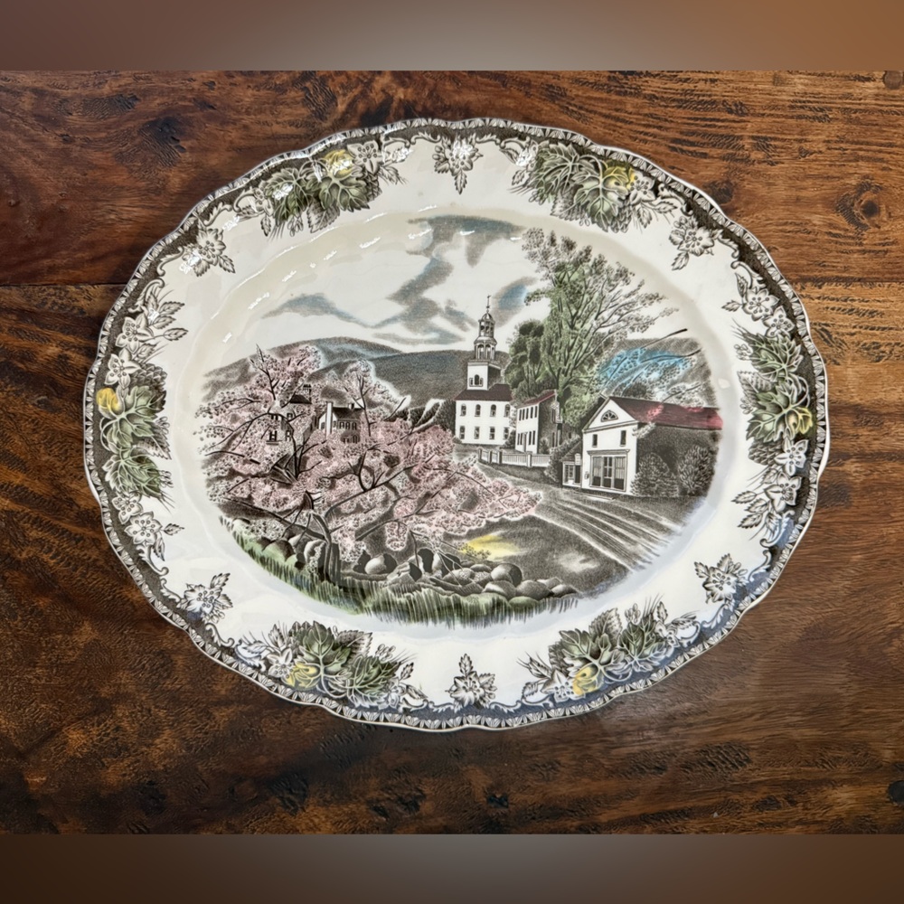 JOHNSON BROTHERS Friendly Village serving platter